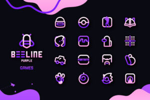 BeeLine Purple Iconpack