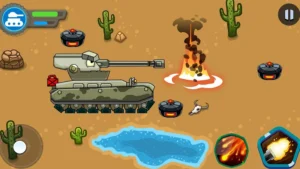 Tank battle: Tanks War 2D