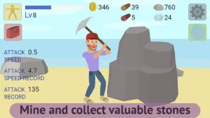 Mining Clicker: Axe and Hammer