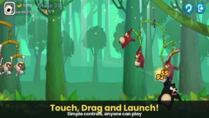 Monkey Battle: Swing Shot