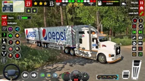 American Truck Driving Trailer