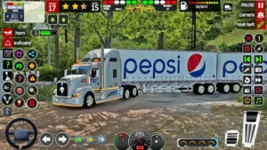 American Truck Driving Trailer