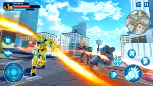 Robot Car Transform Fight Game