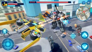 Robot Car Transform Fight Game